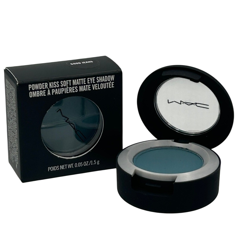 MAC Powder Kiss Eye Shadow OS Good Jeans Blue New Soft Matte 1.5g SK3722